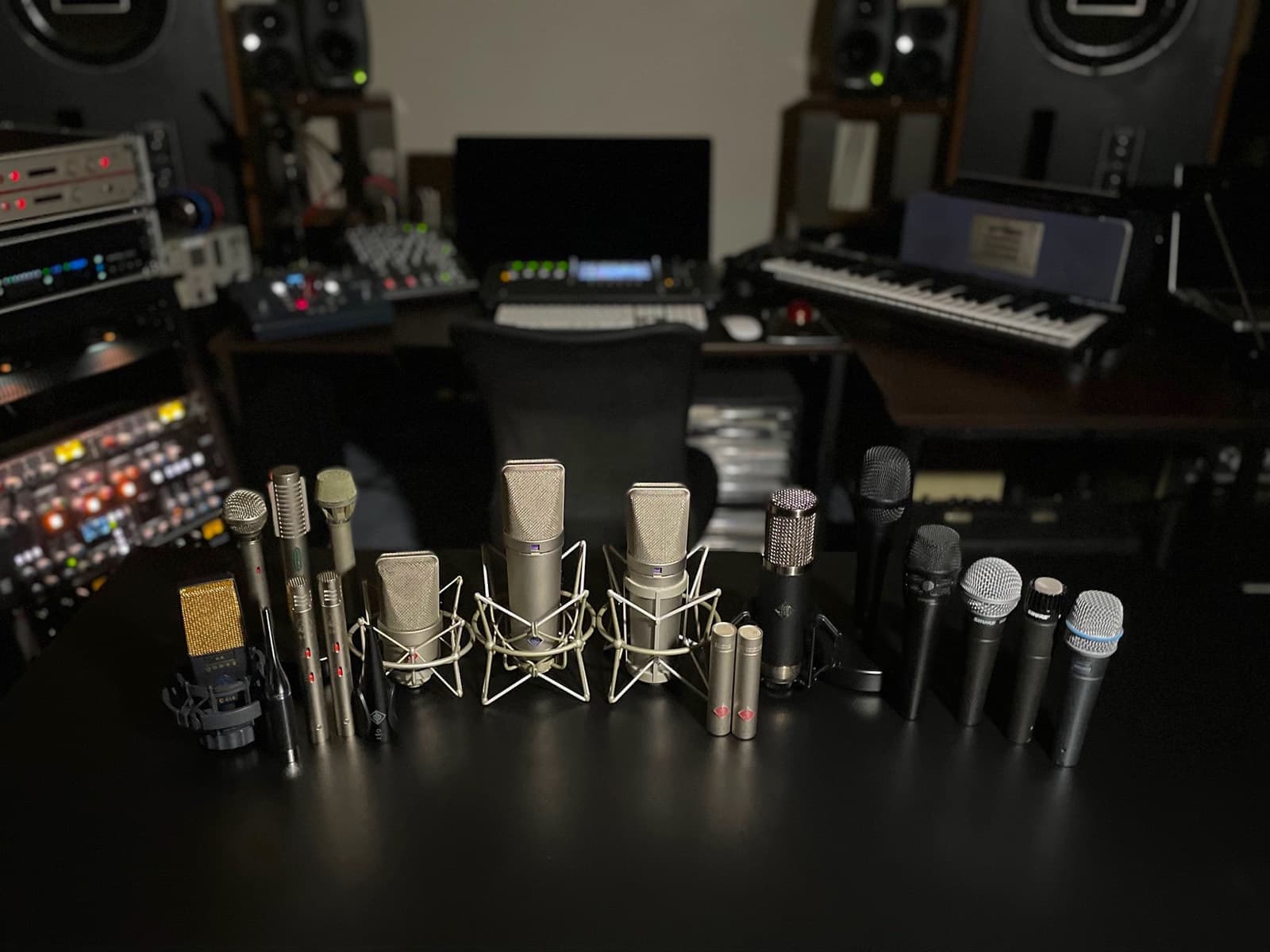 オトノハコスタジオアッシュ各種マイク画像