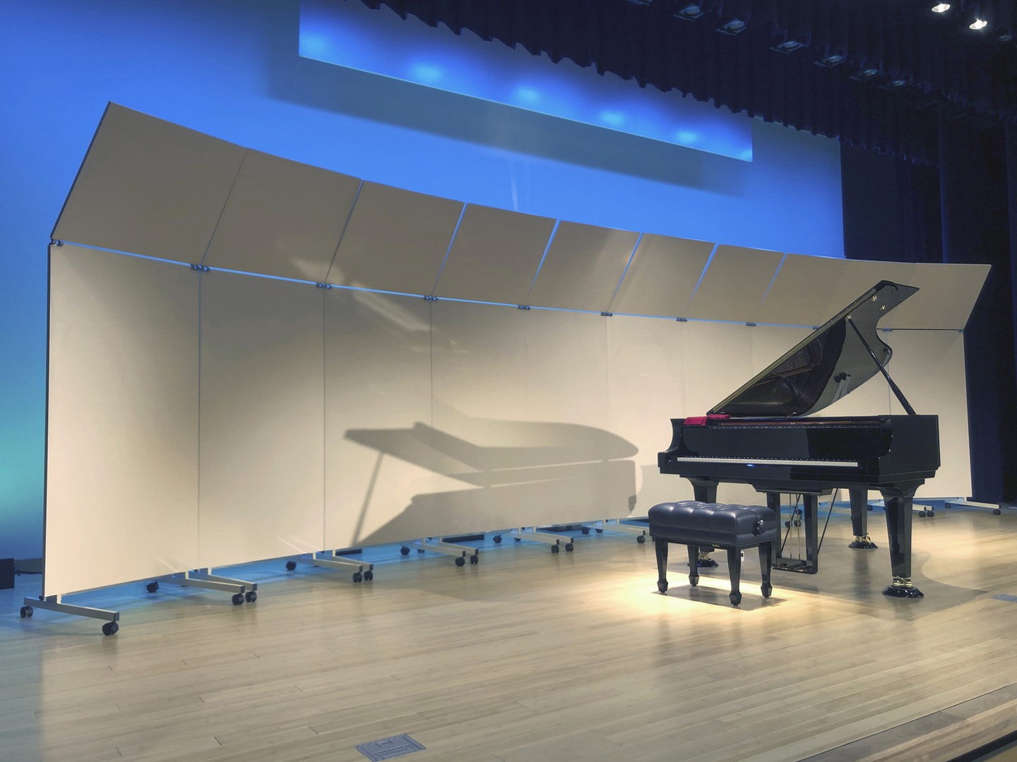 Mobile Acoustical Shell | Acoustic reflector | Soundboard | With casters